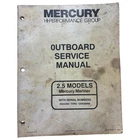 Mercury/mariner 90-815595--1, 2.5 Models Outboard Service Manual (1994) Used. Price: $32.99.