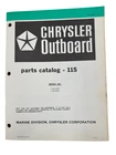6/79 Chrysler Outboard 115 Hp Models 10158 H0D, B0D Parts Catalog Ob 3381 Used. Price: $11.95.