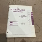 1966 Evinrude 33 Hp Omc Outboard Service Shop Repair Manual P/n 4282 Used. Price: $20.00.