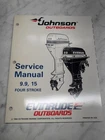 Omc Johnson Evinrude Service Manual "eo" 9.9 15 Hp Four Stroke P/n #503140 Used. Price: $18.36.