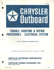 1968 Chrysler Outboard 9.2 Hp Electrical Troubleshooting Booklet - OB977S Good Used. Price: $17.80.