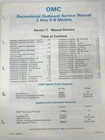 Omc Evinrude Johnson 507508-7 Service Manual 2 Thru V-6 Models Section Used. Price: $17.95.