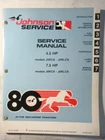 Omc Brp JM-8005 1980 "cs" Johnson 4.5, 7.5 Hp Models Outboard Service Manual Used. Price: $29.95.