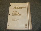 1975 Johnson 85ESL75 85HP Outboard Motor Final Parts Catalog Manual 387020 Xo Used. Price: $61.07.
