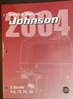 Johnson Service Manual 5005638 For 2004 Stroke 9.9, 15, 25, 30 Hp Used. Price: $26.77.