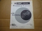 1967 Omc HU-16C HUE-16C 155 Hp Stern Drive Parts Catalog Book 382840 Final Ed. Used. Price: $9.00.
