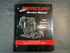 Mercury Service Manual 200 Optimax Jetdrive 0E384500 & 0E379931 90-881986 Used. Price: $31.32.