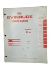 1970 Evinrude Stasrflite Hp Model 85093 Service Manual Item 4690 Used. Price: $9.95.