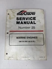 Mercury Mercruiser Service Manual Number 25 Gm Cyl 262 Cid 4.3L 90-861328 Used. Price: $19.98.