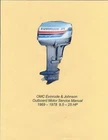 Evinrude & Johnson, Early 9.5-25 Hp Outboard Service Manual. '69-'78 New. Price: $19.50.