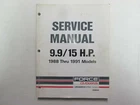 1988 Thru 1991 Force Outboards 9.9 15 Hp Service Repair Shop Manual OB4646 Used. Price: $24.95.