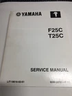 Oem Yamaha Outboard Service Manual F25C T25C LIT-18616-02-61 Used. Price: $22.00.