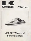 1992-1995 Kawasaki Jet Ski 750SX P/n 99924-1156-04 Service Manual (395) Used. Price: $36.28.