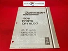 1975 Johnson Hp Parts Catalog Manual 40R75 40RL75 40E75 40EL75 387017 Final Used. Price: $14.99.