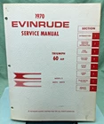 New Genuine Evinrude 4689 Triumph 60 Hp Service Manual 1970. Price: $56.98.