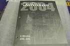 New 2004 Johnson "sr" Service Manual Stroke 200/225HP #5005663 4-4-3. Price: $32.95.