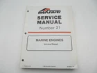 90-806934 1194 Mercruiser Service Repair Manual #21 In-line Diesel Marine Engine Used. Price: $15.95.