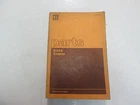 Caterpillar D349 Engine Parts Manual 61P1 Last Built Minor Wear Factory Oem Acceptable. Price: $16.72.