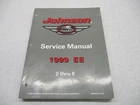 787027 Omc 1999 Johnson Outboard Service Repair Manual 2-8 Hp "ee" Used. Price: $19.63.