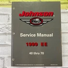 1999 Omc Johnson Service Manual 40 50 60 Hp Ee P/n 787030 Oem Used. Price: $39.99.