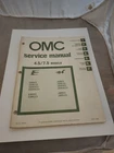 1981 Omc Outboard 4.5 / 7.5 Models See Cover List) Service Manual 392070 (536) Used. Price: $18.50.
