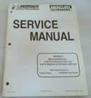 1998 Mercury/mariner 9.9/15 4-STROKE 323CC Models Service Manual P/n 90-856159R1 Used. Price: $11.19.