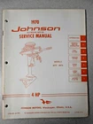 Vintage 1970 Johnson Outboard Motor Service Manual Hp Models 4R70 4W70 JM-7002 Used. Price: $30.97.