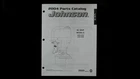 Johnson 2004 Parts Catalog 50HP J40PLSRS J50PLSRS Outboard Manual Good. Price: $24.99.
