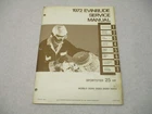 4816 Omc 1972 Evinrude Outboard Service Manual Hp Sportster 25202 25253 Used. Price: $30.95.