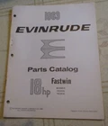 1963 Evinrude Hp Fastwin 18302L 18303L Outboard Parts Catalog Manual Used. Price: $16.88.