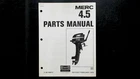 Mercury 4.5 Parts Manual C-90-69972 Outboard Engine Oem Good. Price: $24.99.