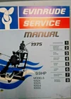 1975 Evinrude 9.9 Hp Service Shop Repair Manual Oem 5090 10524 10525 10554 10555 Used. Price: $29.99.