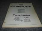 1963 Evinrude 40HP Lark 40363DDA 40363DDB Outboard Parts Catalog Manualxo Used. Price: $61.07.