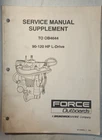 Mercury Force 90-826660-1 90-120 Hp L-drive Supplement To OB4644 Service Manual Used. Price: $14.95.