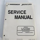 Mercury Mariner Outboard 70 Models 4-STROKE Service Manual 90-858895 Good. Price: $17.75.