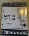 1987 Omc Johnson Evinrude 60 65 70 75 Hp Outboard Service Manual Used. Price: $16.88.