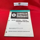 1979 Chrysler Outboard 140HP Charger Deluxe Parts Catalog 1408 Hoc Boc Manual Used. Price: $14.99.