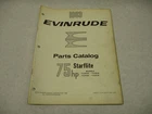 1963 Evinrude Outboard Parts Catalog Hp Starflite 75382 75383 75392 75393 Used. Price: $16.95.