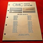 1986 Omc Evinrude Johnson 25 Commercial Models 398620 Parts Catalog Manual Used. Price: $14.99.