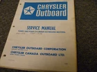 1978 Chrysler 140 150 Hp 3 Cyl Outboard Motor Service Repair Manual Ob 1565 Xz Used. Price: $59.06.