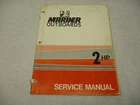 Outboard Service Repair Manual For Mariner Hp 2-STROKE Motors 1975 Used. Price: $17.75.