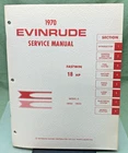 New Genuine Evinrude 4685 Fastwin 18 Hp Service Manual 1970. Price: $49.40.
