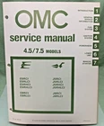 New Omc 392070 4.5/7.5 Models Service Manual 1980. Price: $32.94.