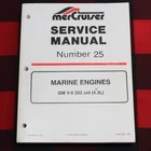 Mercruiser Mercury Service Manual Number # 25 Gm V-6 262 Cid (4.3L) 90-861328 Used. Price: $40.19.