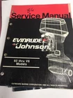 Oem Evinrude Johnson 507547, 60 Thru V6 Models Service Manual Used. Price: $13.00.