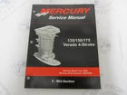 90-897928500 Outboard Service Manual Mercury 135-175 Verado 4-STROKE Midsection New. Price: $27.95.