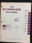 1966 Used Evinrude Service Manual # 4286 100 Hp 18. Price: $25.99.