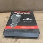 Mercury Service Manual 90-881980R02 115 Four Stroke Electronic Fuel Injection Used. Price: $50.00.