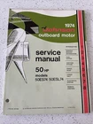 Johnson Outboard Hp 1974 Service Manual P/n JM.7408 Model 50ES74 50ESL74 Used. Price: $37.50.