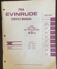 Evinrude Service Manual 4283 For 1966 Lark, Big Twin, Elect 40HP Used. Price: $30.47.